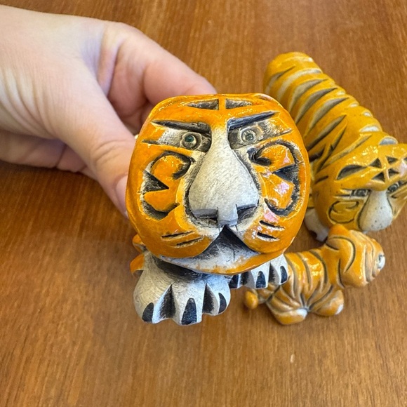 Artisania rinconada figurine Tiger Family 4 Pieces Retired - Picture 3 of 16